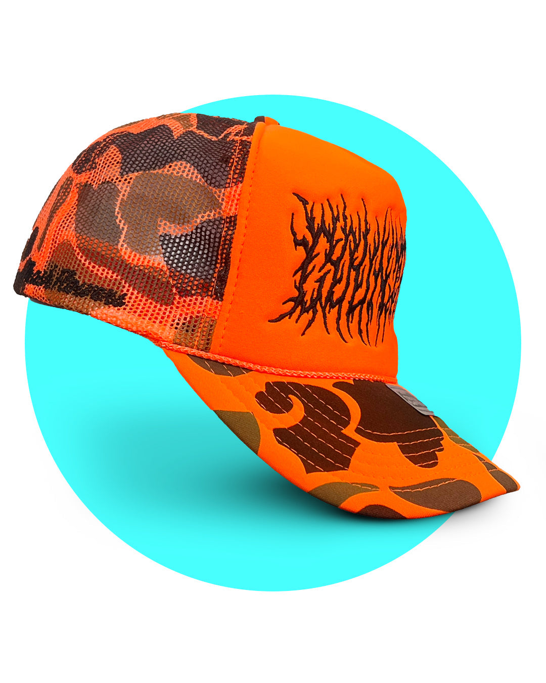 Country Death Metal Gone Huntin' Camo Trucker Hat