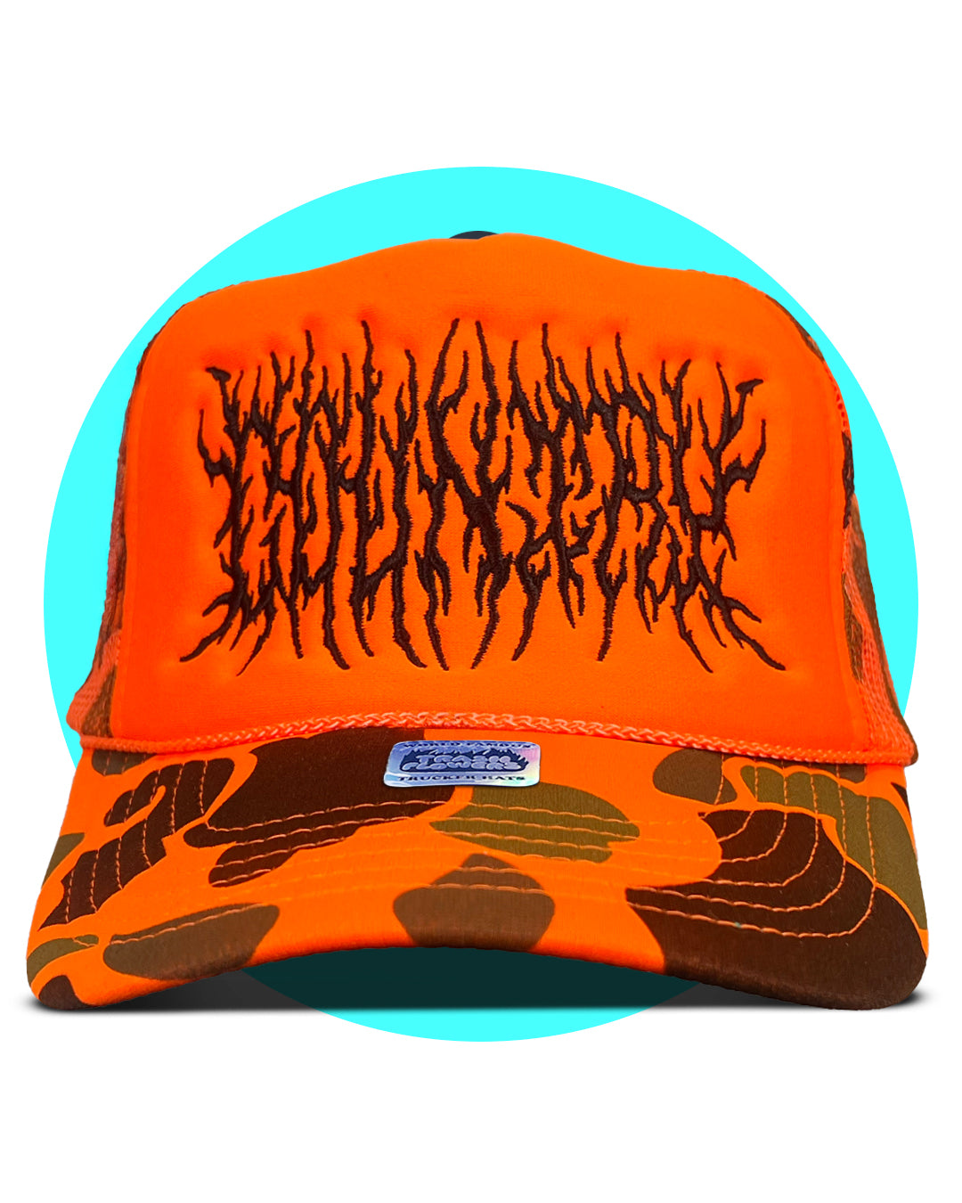Country Death Metal Gone Huntin' Camo Trucker Hat