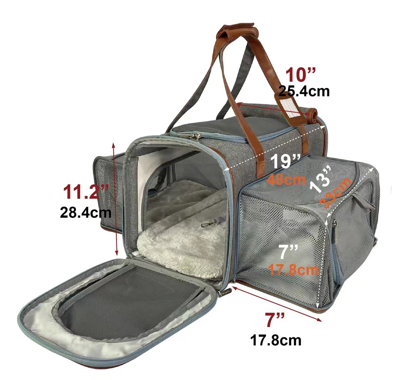 Mr. Peanut's Gold Series Big Apple Double Expandable Pet Carrier