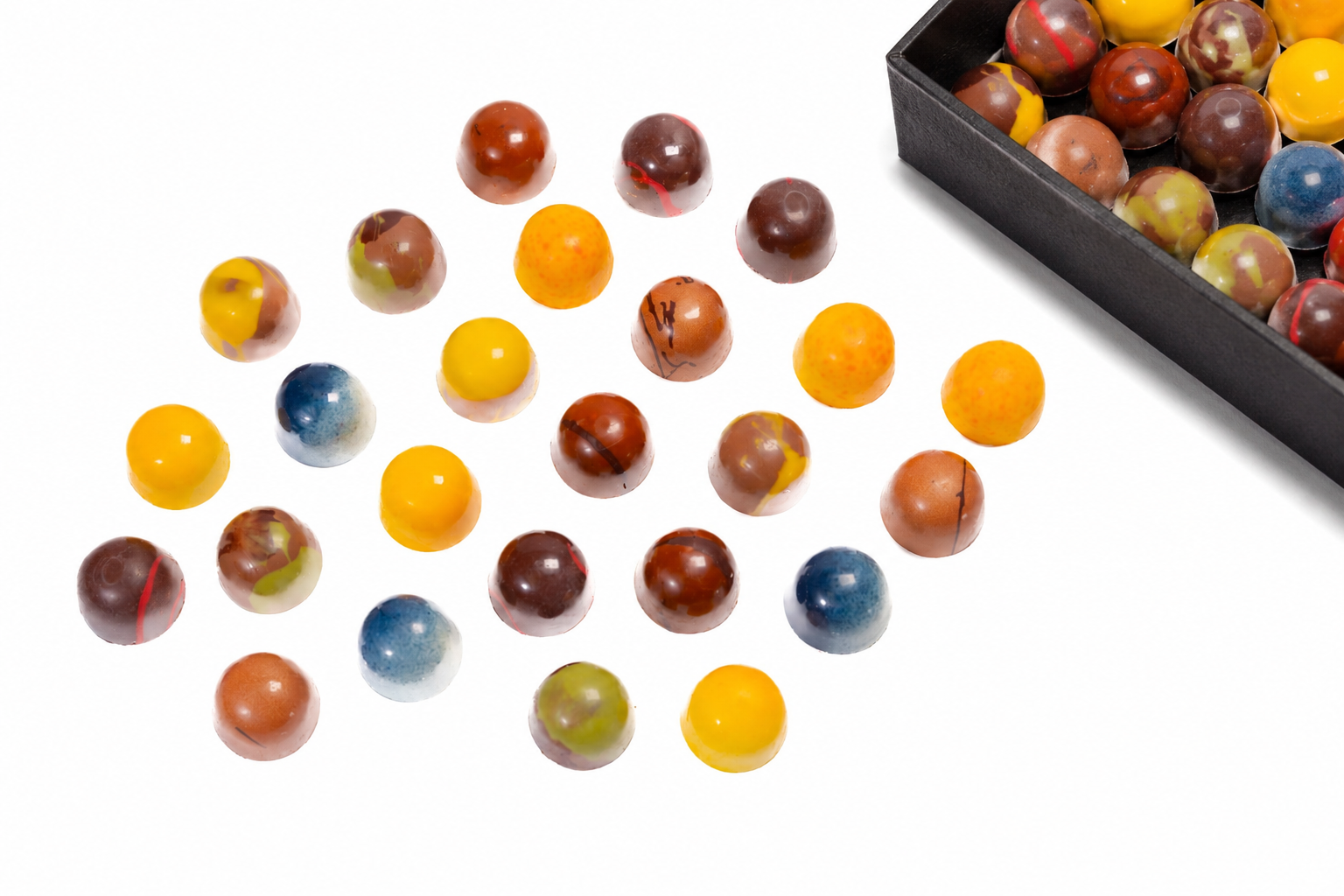 Andy Anand Monet Chocolate Bonbons Gift Box, 25 pc, 6.52 oz – Gluten-Free Belgian Truffles & Pralines, Birthday & Holiday Gift Collection
