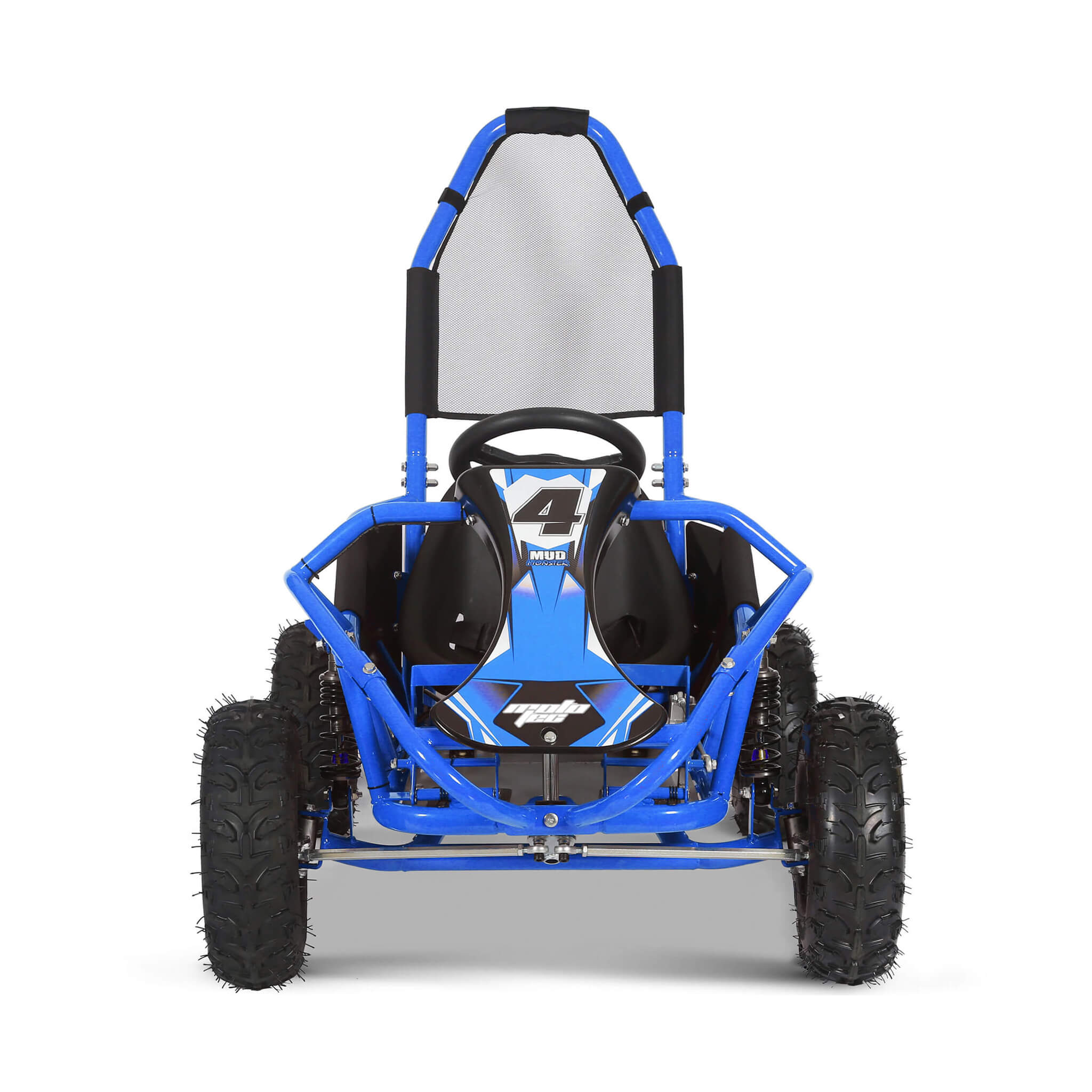 MotoTec Mud 98CC Full Suspension Gas Powered Go Kart | Kids Off-Road Kart