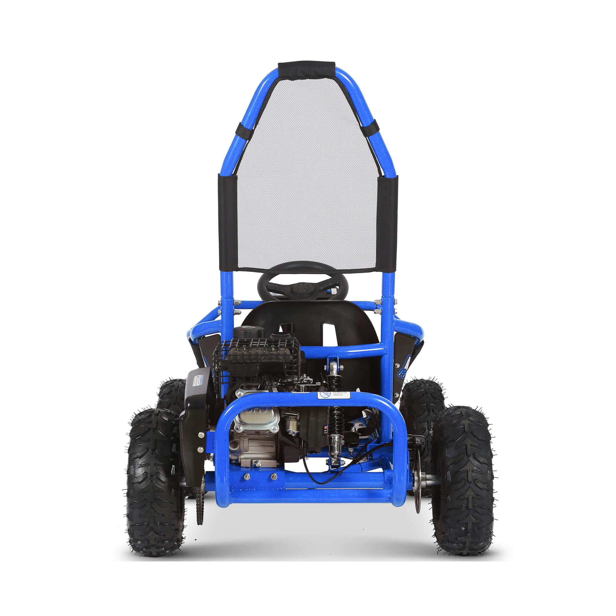 MotoTec Mud 98CC Full Suspension Gas Powered Go Kart | Kids Off-Road Kart