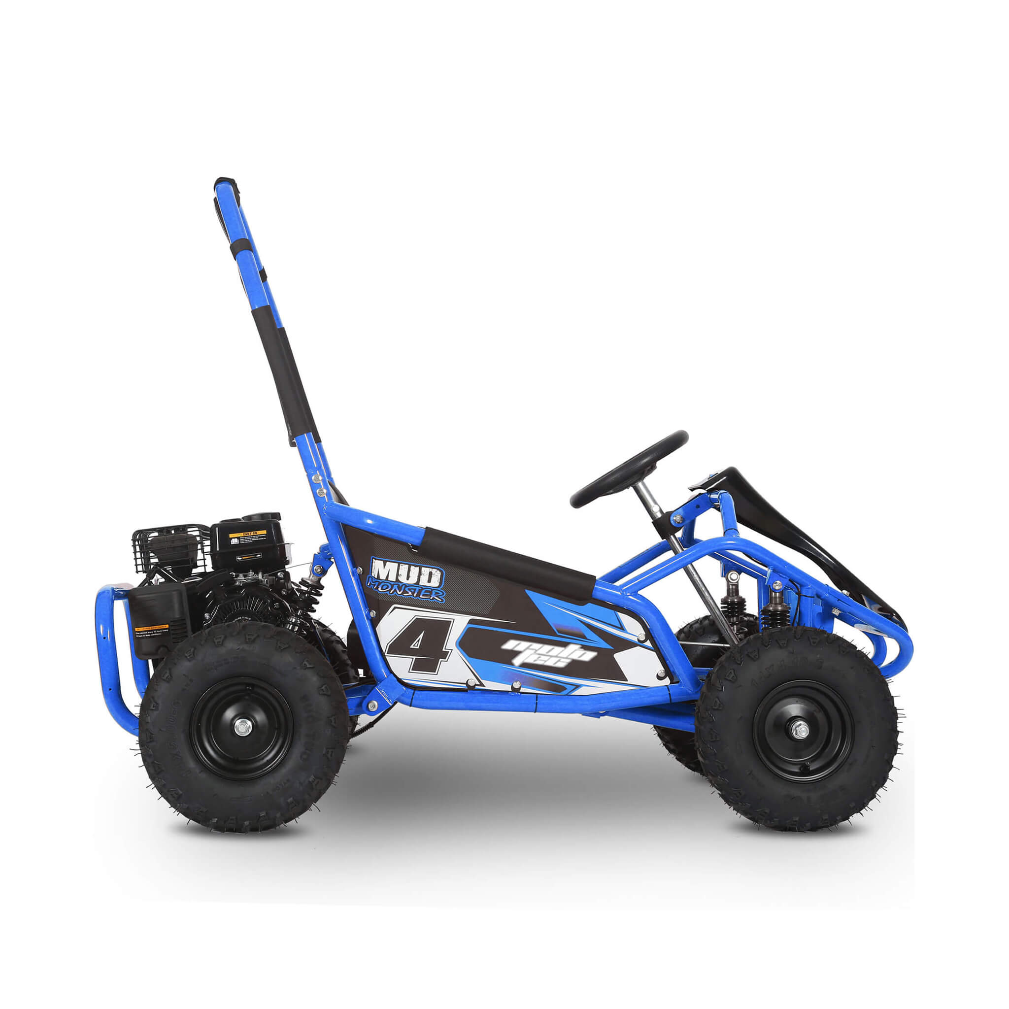 MotoTec Mud 98CC Full Suspension Gas Powered Go Kart | Kids Off-Road Kart