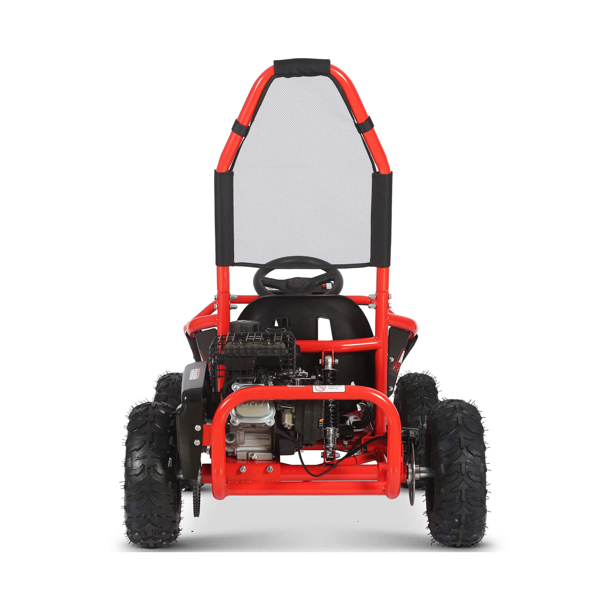 MotoTec Mud 98CC Full Suspension Gas Powered Go Kart | Kids Off-Road Kart