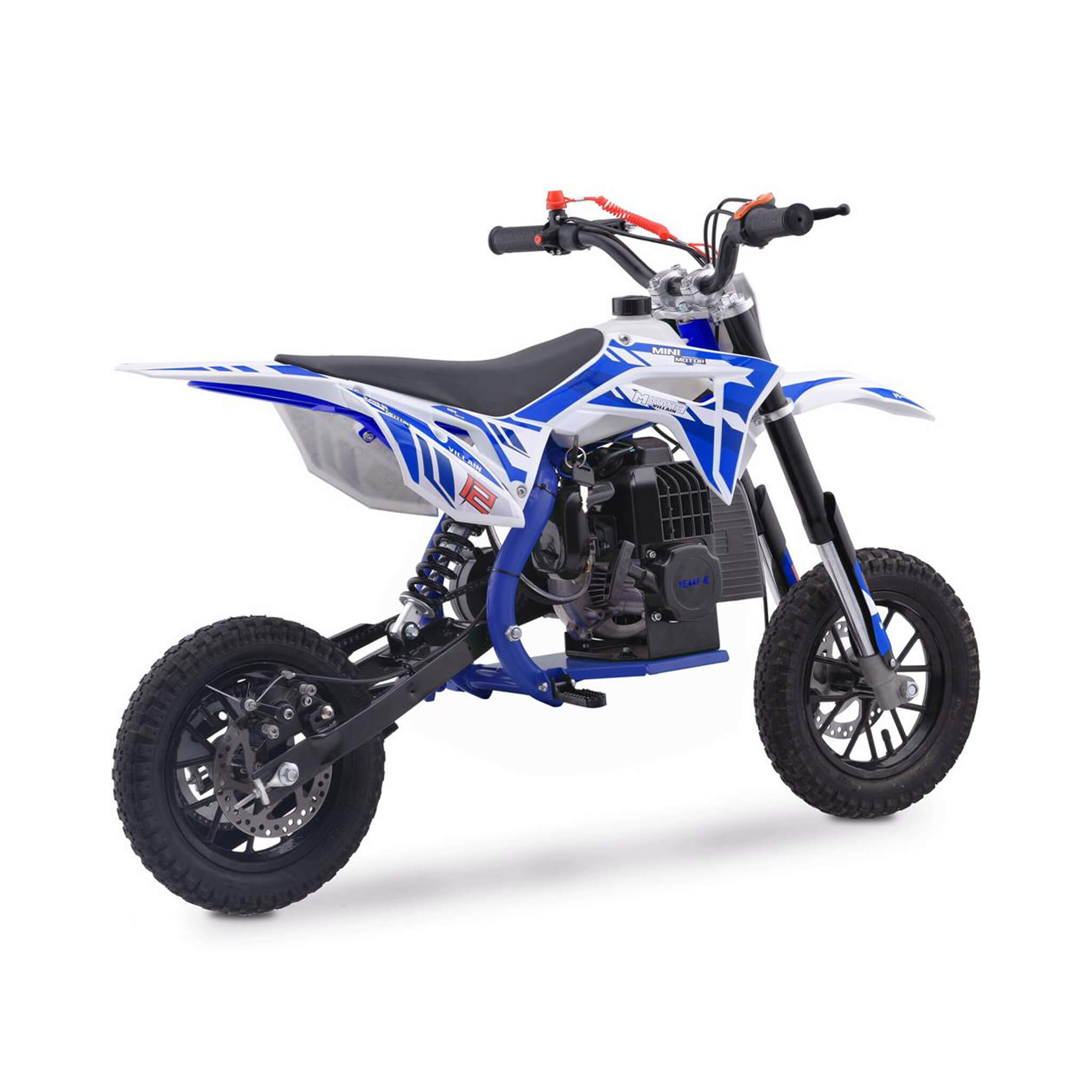 MotoTec Villain 52CC 2-Stroke Kids Gas Dirt Bike