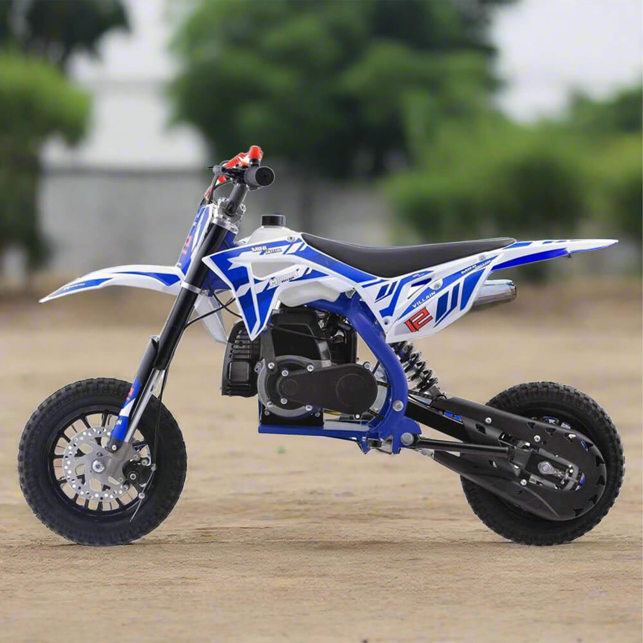 MotoTec Villain 52CC 2-Stroke Kids Gas Dirt Bike