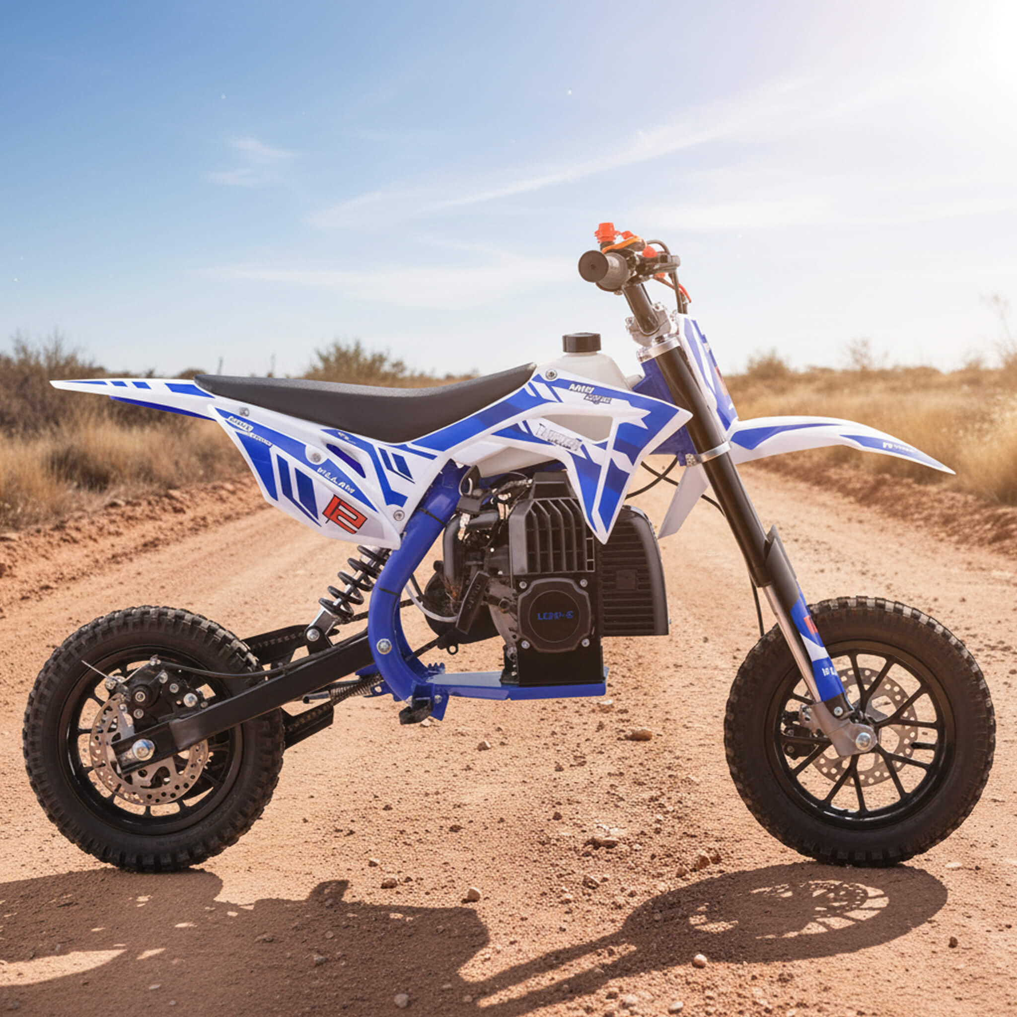 MotoTec Villain 52CC 2-Stroke Kids Gas Dirt Bike