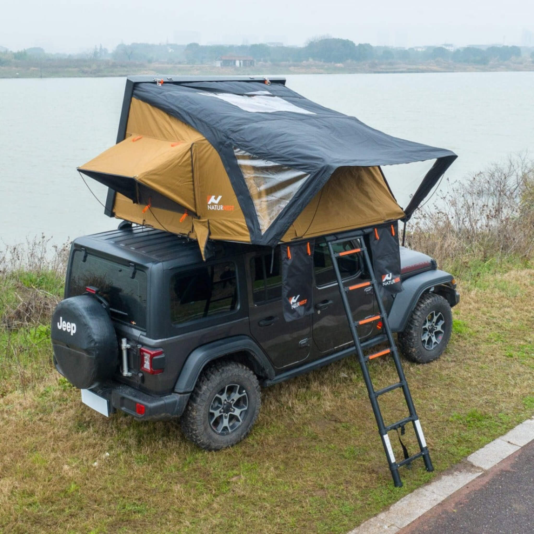Naturnest Sirius 2 Premium 2XL 3-Person Clamshell Rooftop Tent