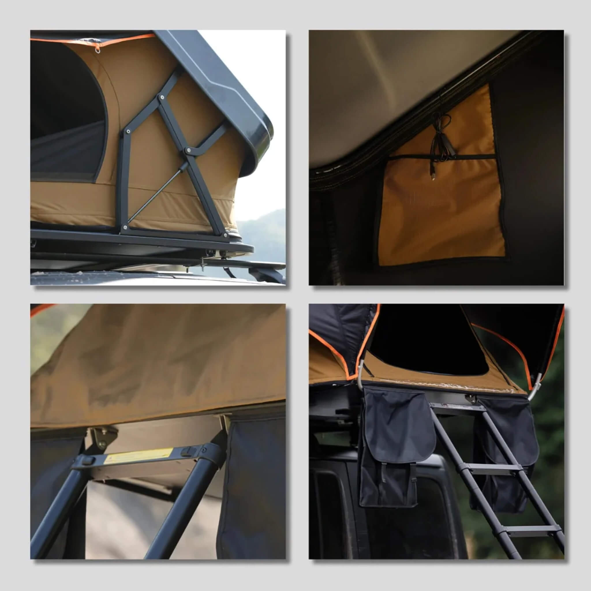 Naturnest Sirius 2 Plus XL Premium 4-Person Clamshell Rooftop Tent