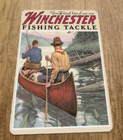 Vintage Winchester Fishing Tackle Advertisement 8x12 Inch Metal Wall Sign for Great Outdoors