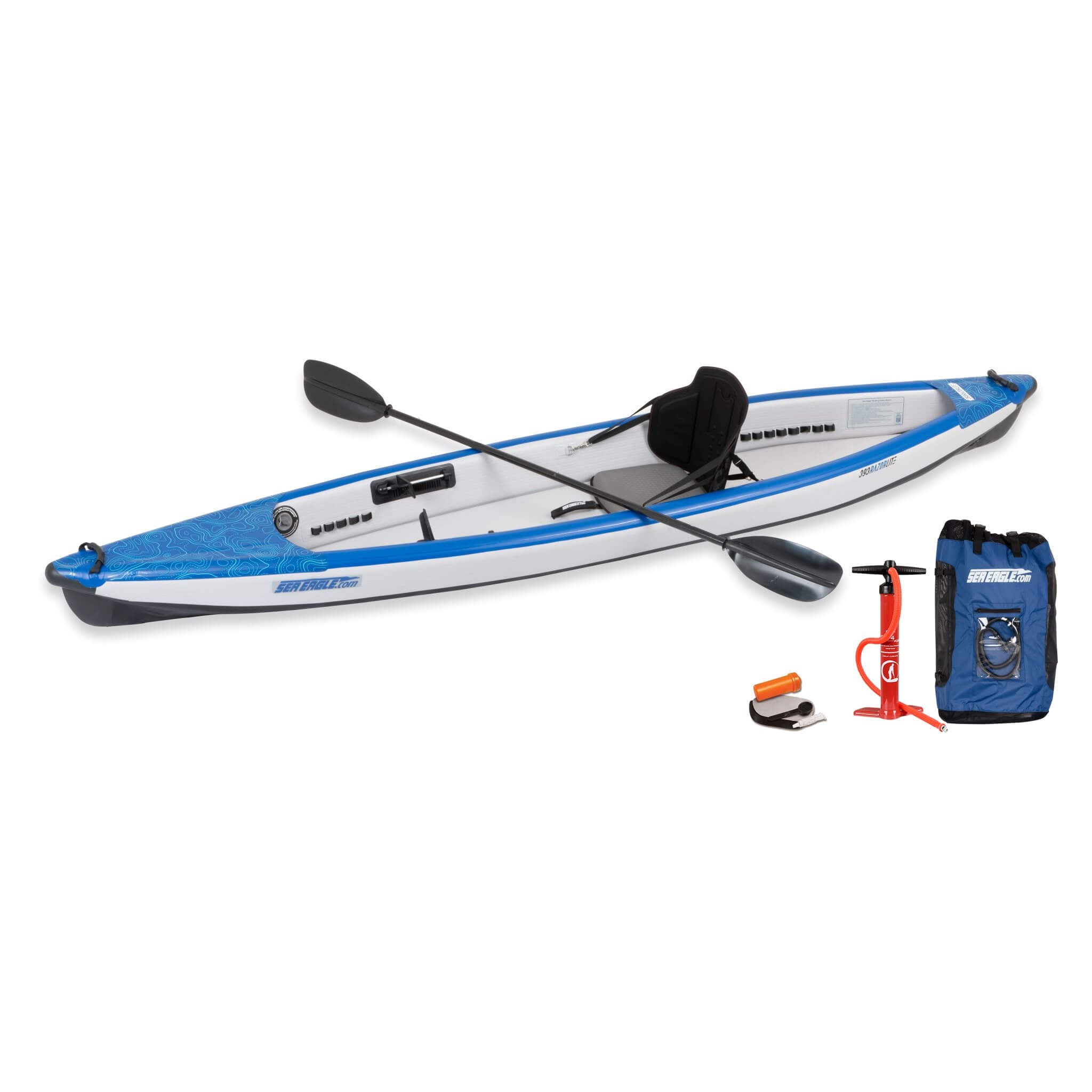 Sea Eagle 393RL RazorLite 1-Person Inflatable Lightweight Kayak With Adjustable Footrests [393RLK] (SAK13961)