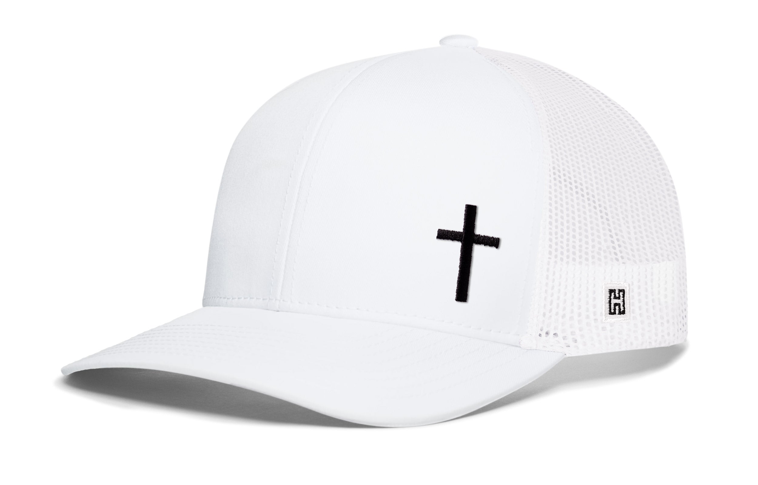 Side Cross Trucker Hat  |  Christian Snapback