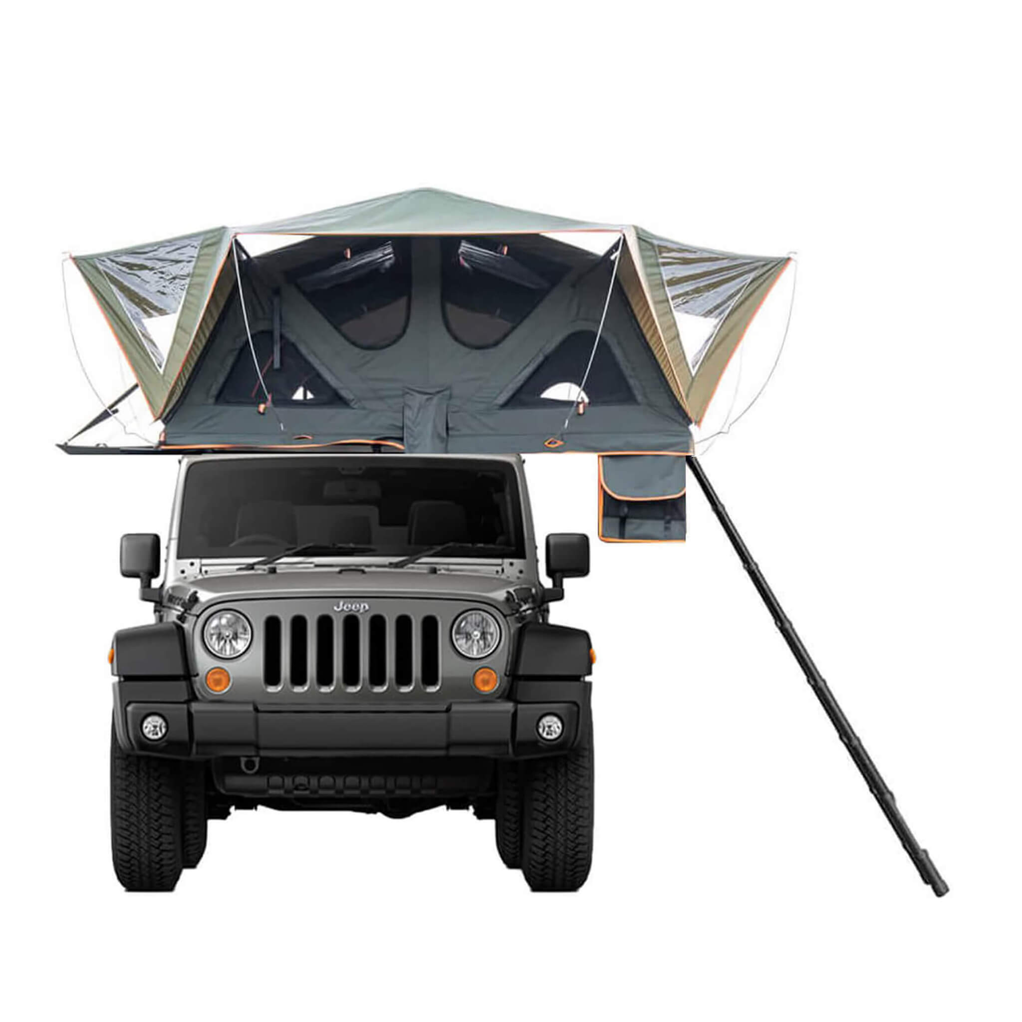 Naturnest Andromeda Soft-Shell Rooftop Tent | Panoramic Skylight & YKK Doors | Green