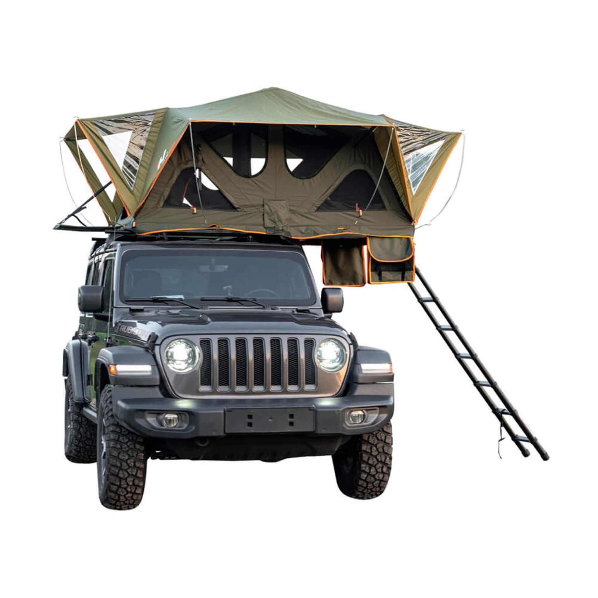 Naturnest Andromeda Soft-Shell Rooftop Tent | Panoramic Skylight & YKK Doors | Green