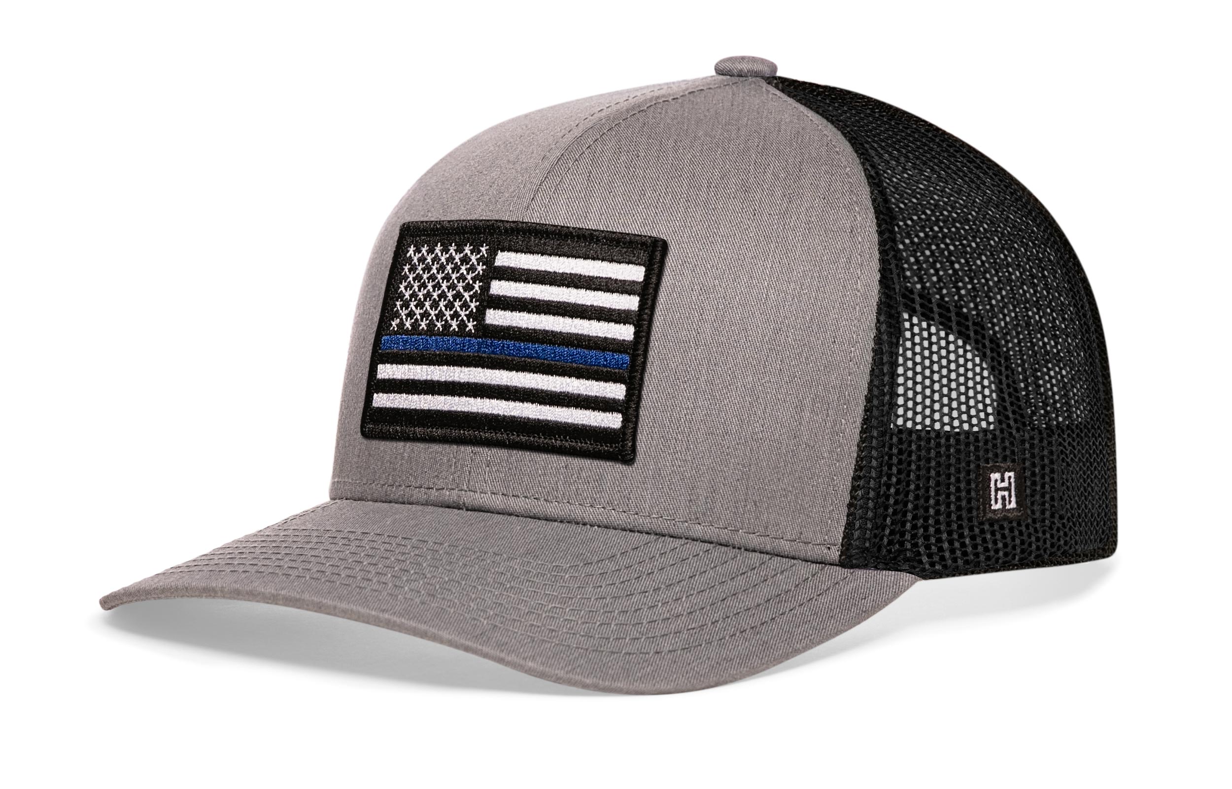Thin Blue Line Trucker Hat  |  Police Snapback
