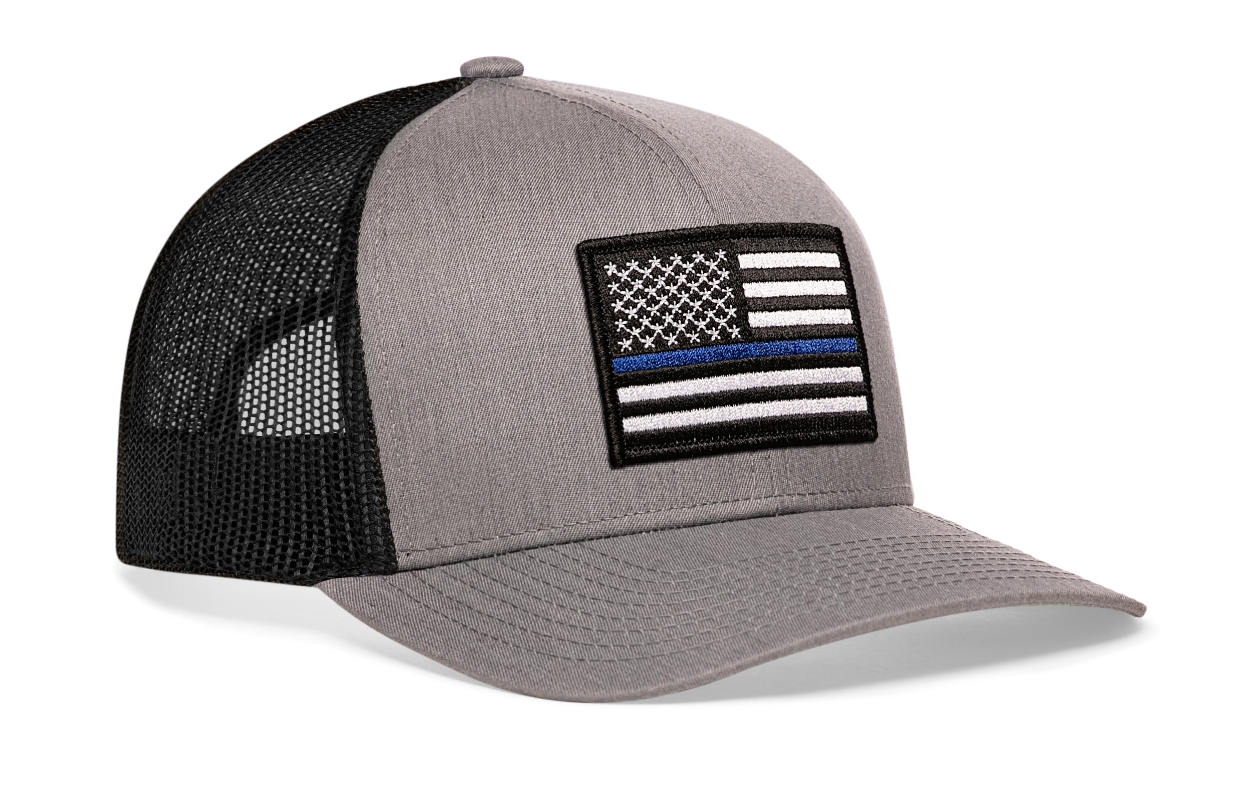 Thin Blue Line Trucker Hat  |  Police Snapback