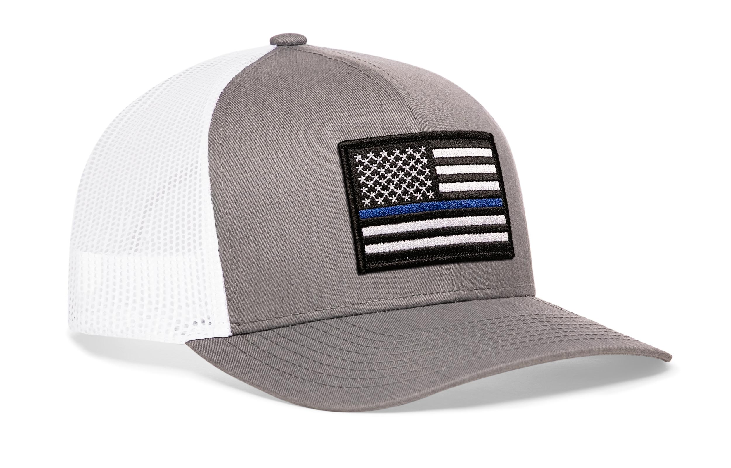 Thin Blue Line Trucker Hat  |  Police Snapback