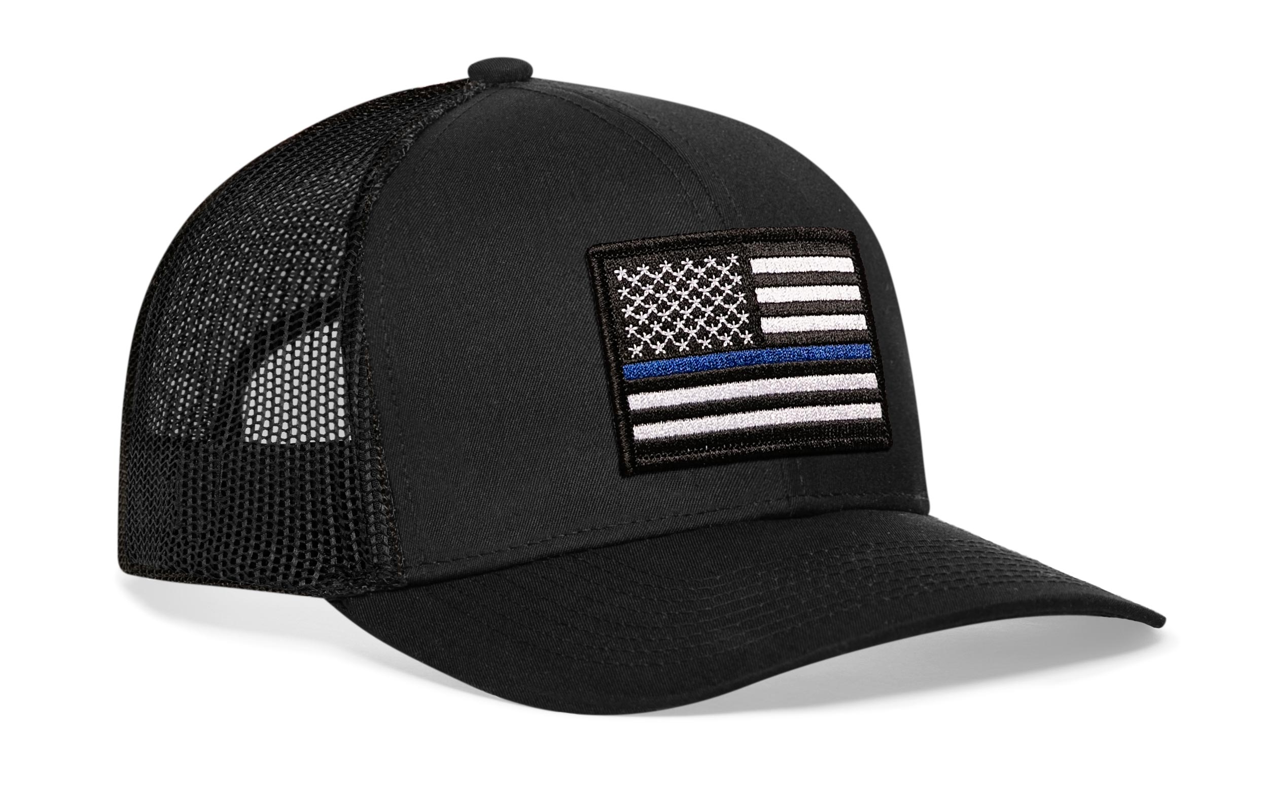 Thin Blue Line Trucker Hat  |  Police Snapback