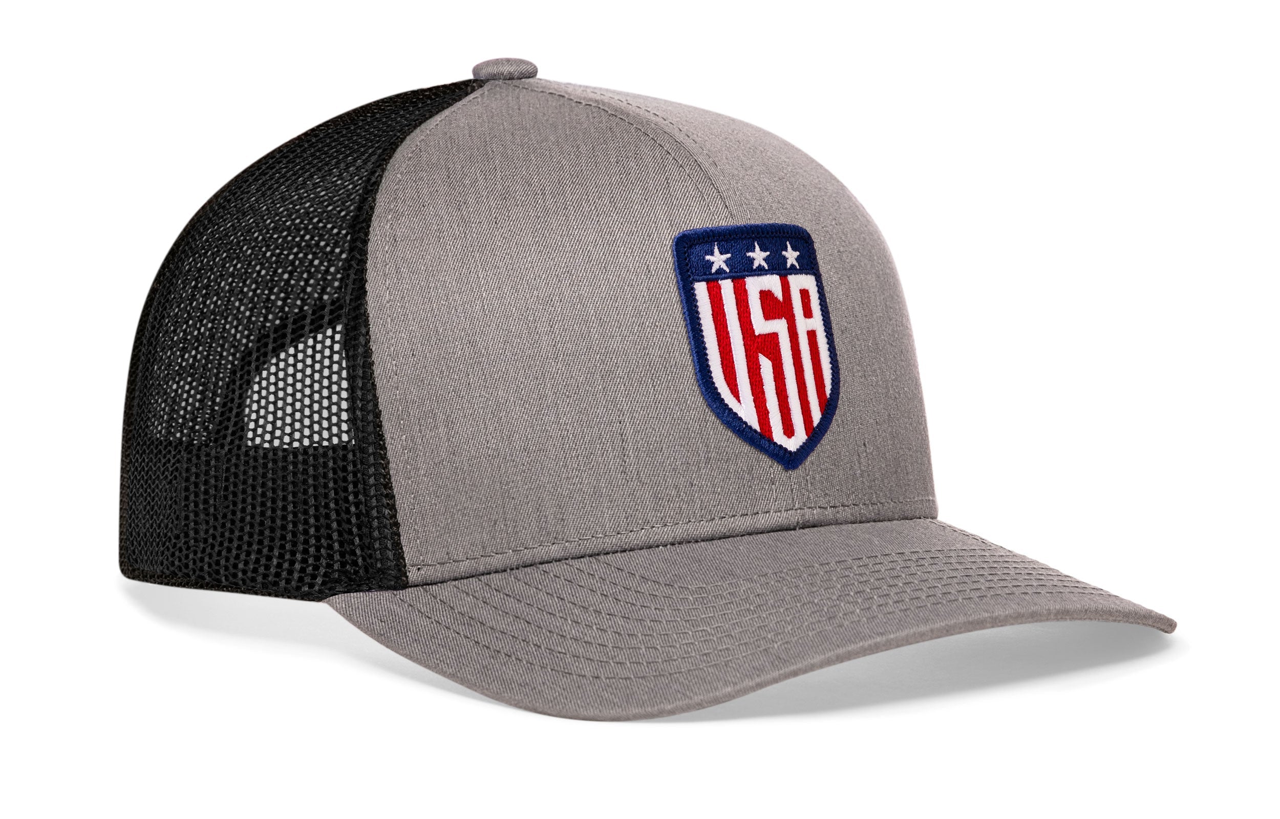USA Shield Trucker Hat  |  America Snapback